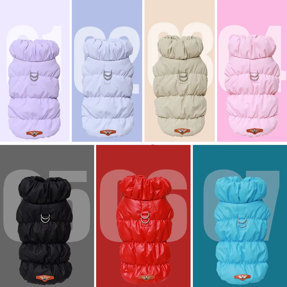 Doudoune chaude et imperméable pour chien - Confort automne/hiver