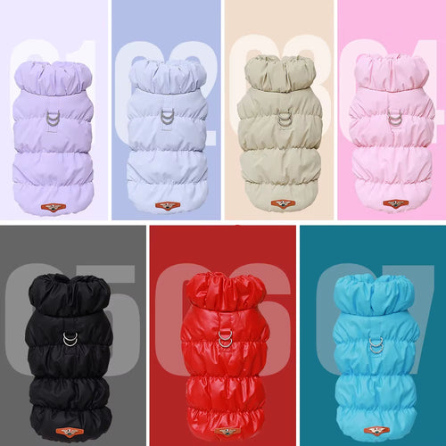 Doudoune chaude et imperméable pour chien - Confort automne/hiver