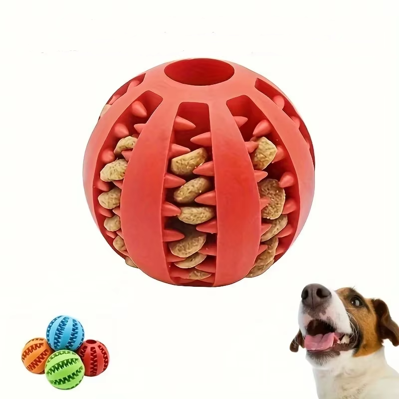 Balle Distributrice de friandises pour chien - Jeu et dentition