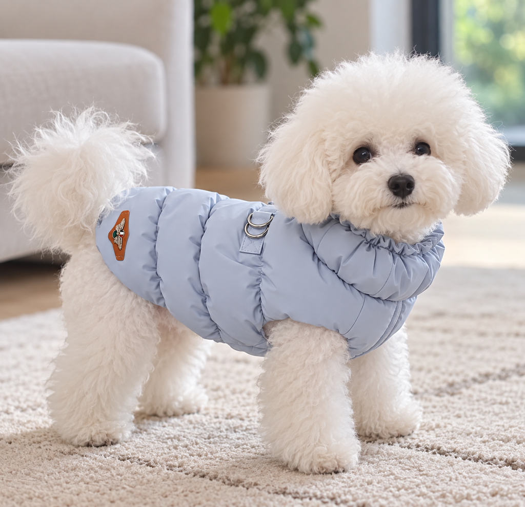 Doudoune chaude et imperméable pour chien - Confort automne/hiver